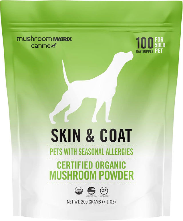 OM - Om Mushroom Matrix Pet Canine Skin & Coat 200Gr. - The Red Vitamin MX - Suplementos Herbales Para Perros - {{ shop.shopifyCountryName }}