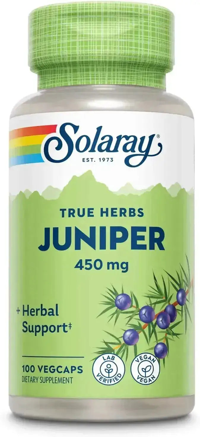 SOLARAY - Solaray Juniper Berry 450Mg. 100 Capsulas - The Red Vitamin MX - Suplementos Alimenticios - {{ shop.shopifyCountryName }}