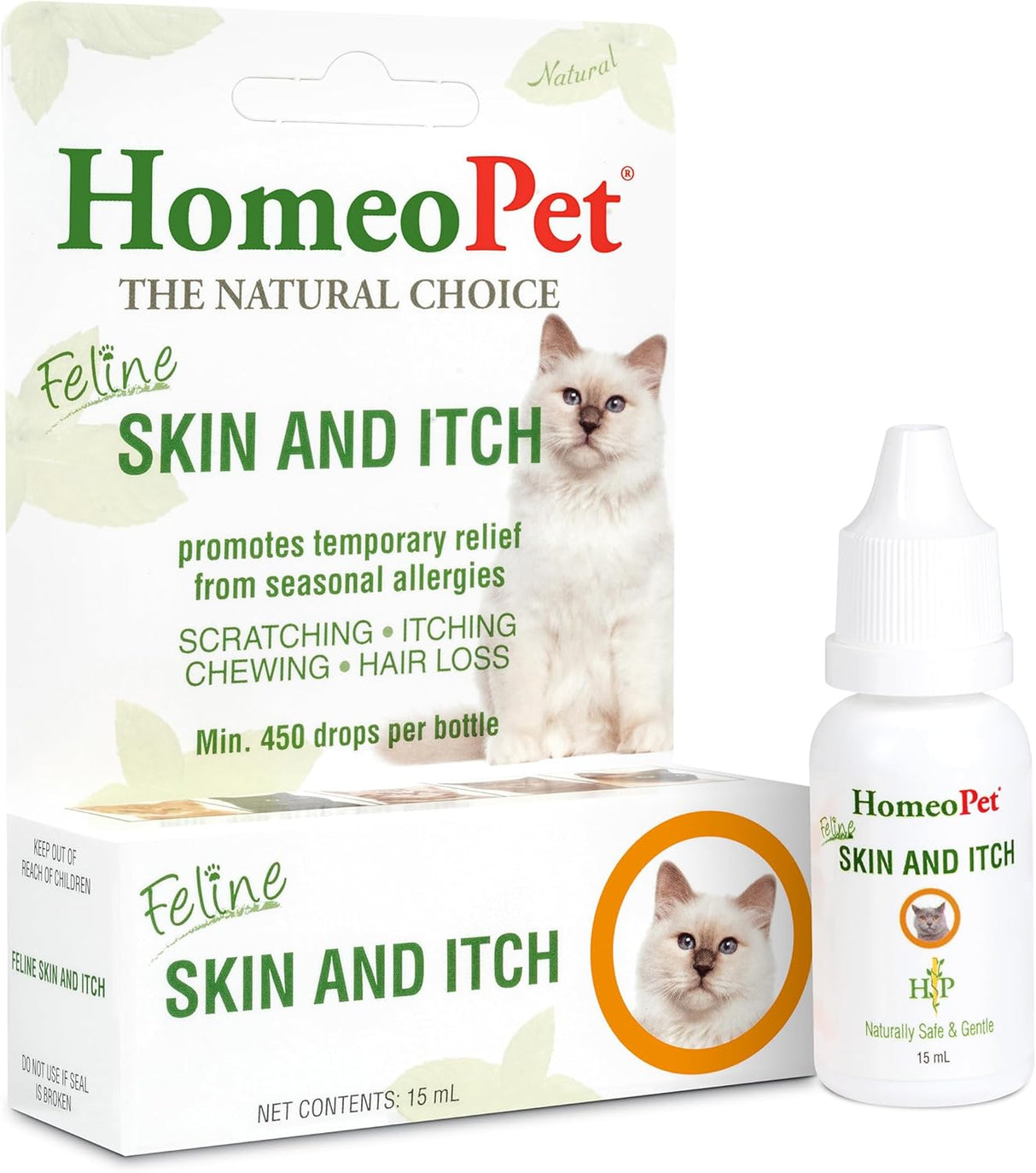 HomeoPet Feline Skin and Itch 15Ml.