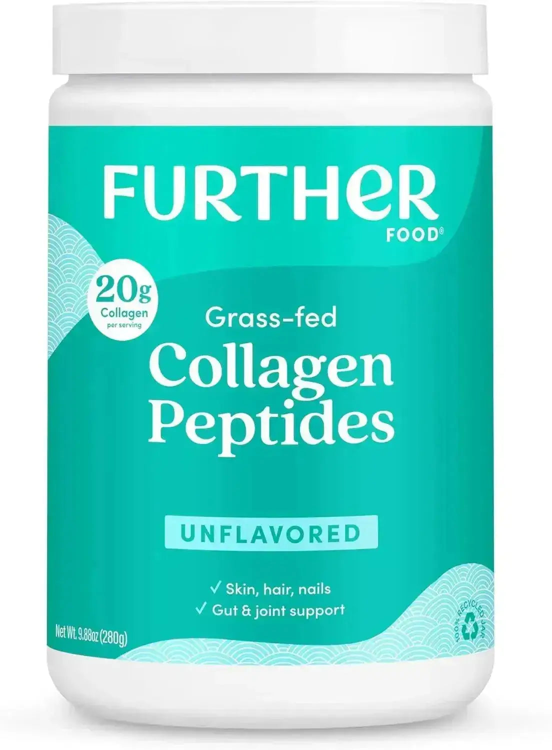 FURTHER FOOD - Further Food Unflavored Collagen Peptides Powder 280Gr. - The Red Vitamin MX - Suplementos Alimenticios - {{ shop.shopifyCountryName }}
