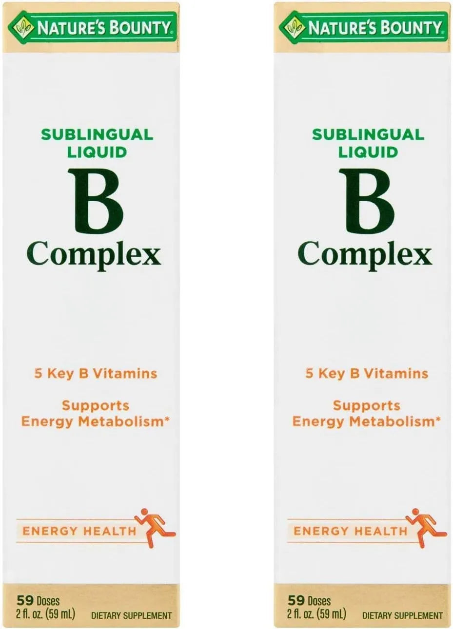 NATURE'S BOUNTY - Nature's Bounty Vitamin B Complex Sublingual Liquid 2 Fl. Oz. 2 Pack - The Red Vitamin MX - Suplementos Alimenticios - {{ shop.shopifyCountryName }}
