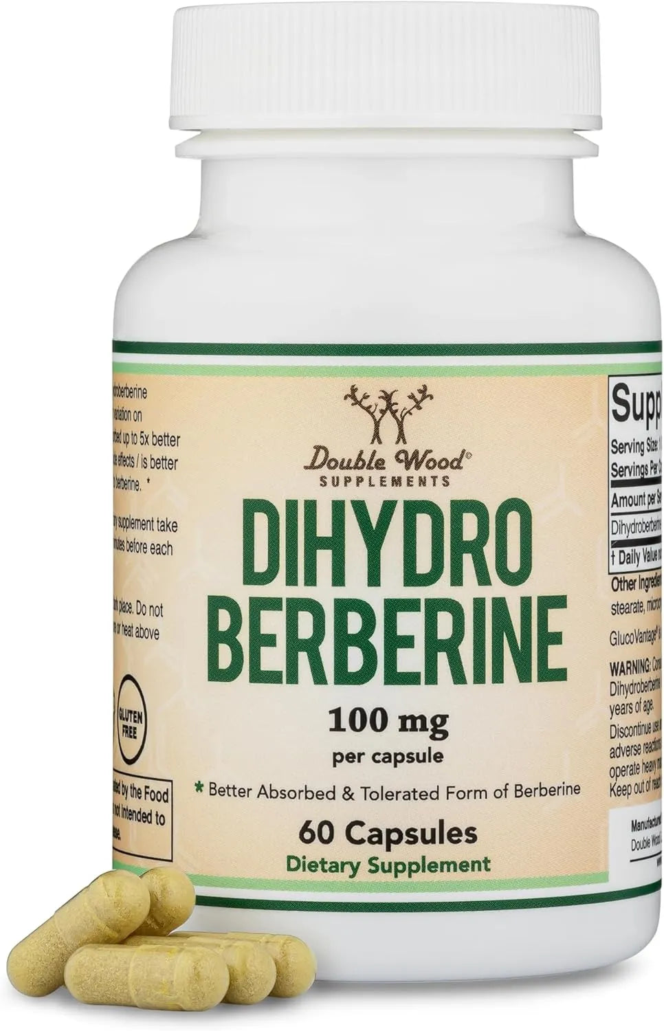 DOUBLE WOOD SUPPLEMENTS - Double Wood Supplements Dihydroberberine 100Mg. 60 Capsulas - The Red Vitamin MX - Suplementos Alimenticios - {{ shop.shopifyCountryName }}