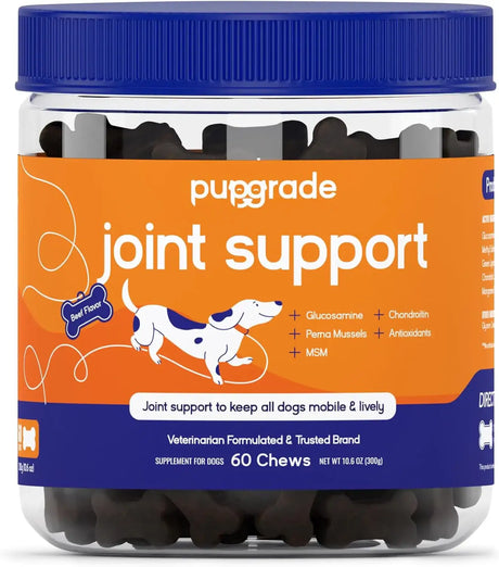 PUPGRADE - PupGrade Joint Support Supplement for Dogs 60 Masticables - The Red Vitamin MX - Cuidado De Cadera Y Articulaciones Para Perros - {{ shop.shopifyCountryName }}