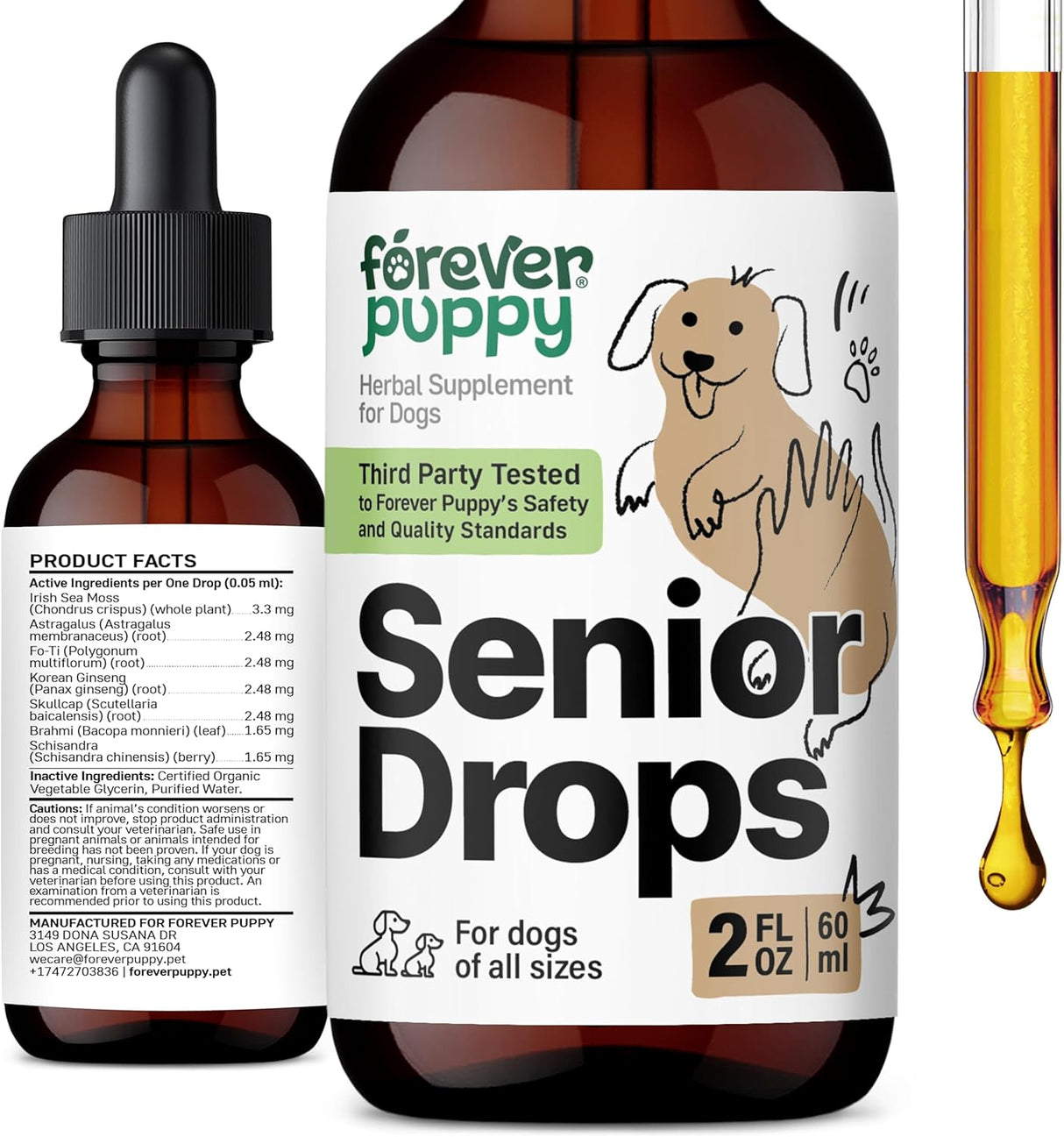 Forever Puppy Senior Dogs Drops 2 Fl.Oz.