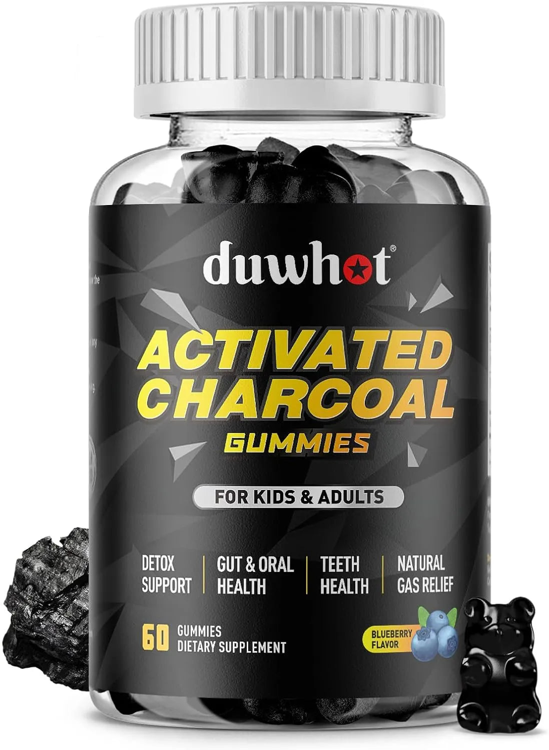 DUWHOT - Duwhot Activated Charcoal Gummies 500Mg. 60 Gomitas - The Red Vitamin MX - Suplementos Alimenticios - {{ shop.shopifyCountryName }}
