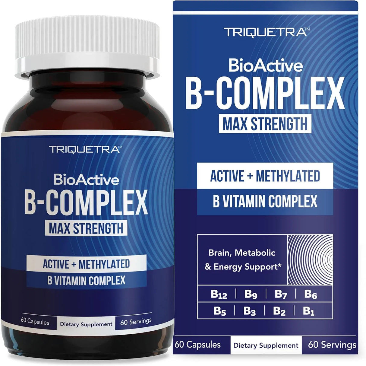 TRIQUETRA - Triquetra Health BioActive Vitamin B Complex 60 Capsulas - The Red Vitamin MX - Suplementos Alimenticios - {{ shop.shopifyCountryName }}
