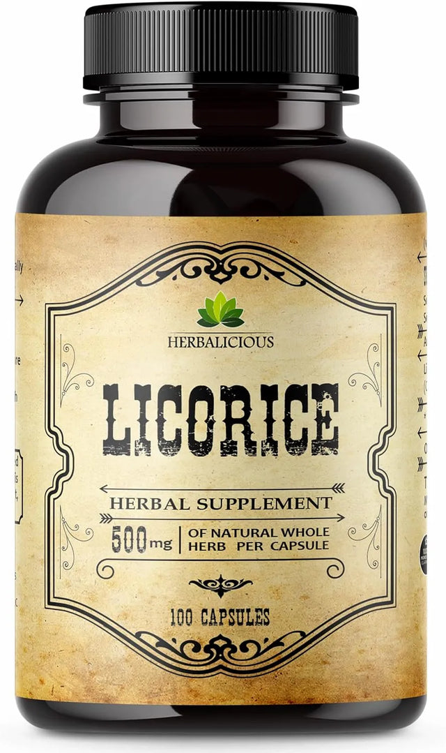 HERBALICIOUS - HERBALICIOUS Licorice Root Extract 100 Capsulas - The Red Vitamin MX - Suplementos Alimenticios - {{ shop.shopifyCountryName }}