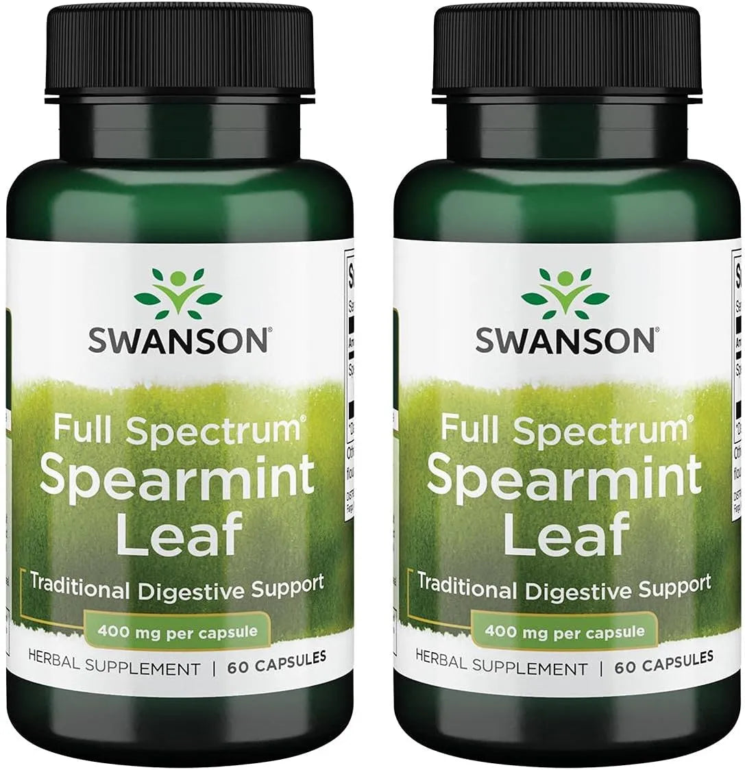 SWANSON - Swanson Full Spectrum Spearmint Leaf 400Mg. 60 Capsulas 2 Pack - The Red Vitamin MX - Suplementos Alimenticios - {{ shop.shopifyCountryName }}