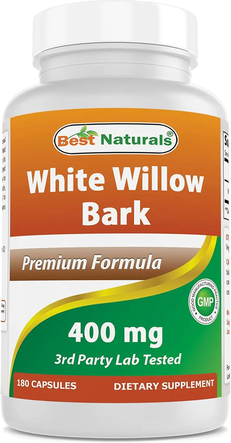 BEST NATURALS - Best Naturals White Willow Bark 400Mg. 180 Capsulas - The Red Vitamin MX - Suplementos Alimenticios - {{ shop.shopifyCountryName }}