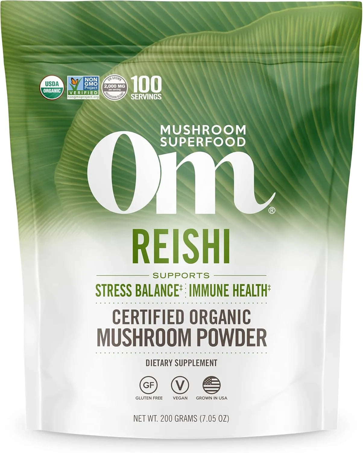 OM - Om Mushroom Superfood Reishi Organic Mushroom Powder 200Gr. - The Red Vitamin MX - Suplementos Alimenticios - {{ shop.shopifyCountryName }}
