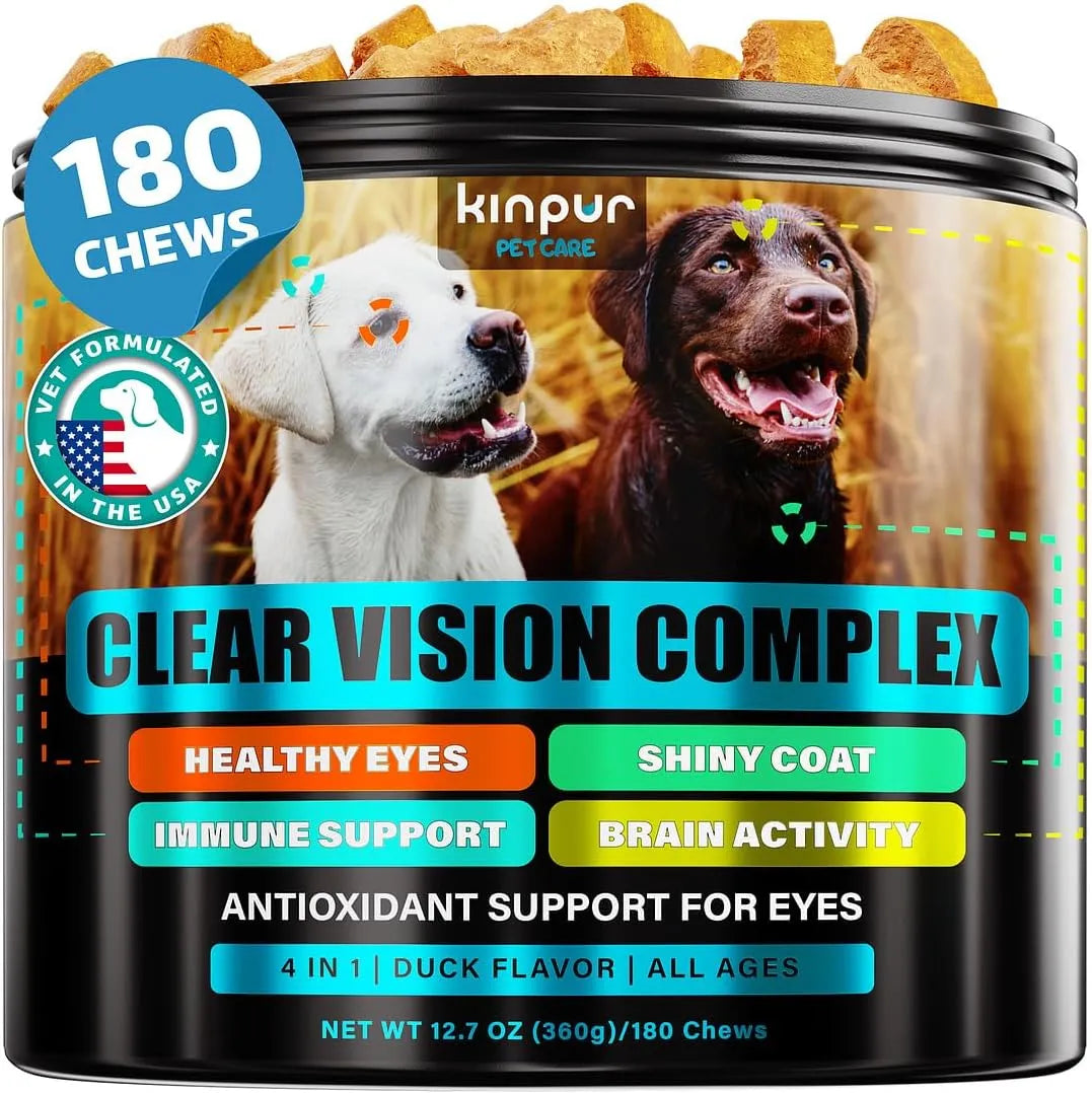 KINPUR - Kinpur Pet Care Eye Vitamins for Dogs 180 Masticables - The Red Vitamin MX - Cuidado De Los Ojos De Los Perros - {{ shop.shopifyCountryName }}