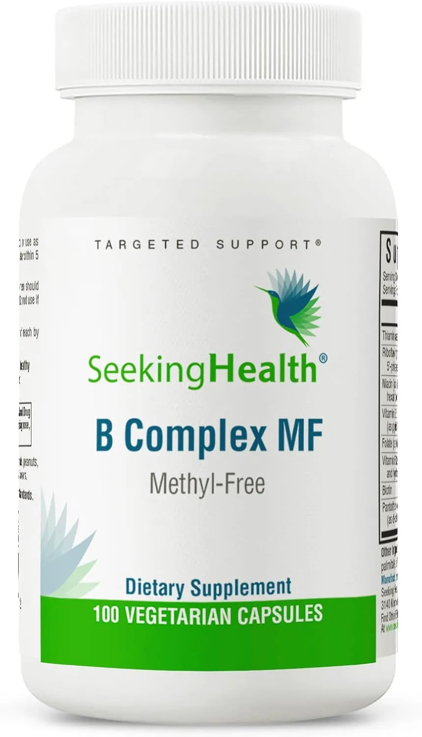 SEEKING HEALTH - Seeking Health B Complex MF 100 Capsulas - The Red Vitamin MX - Suplementos Alimenticios - {{ shop.shopifyCountryName }}