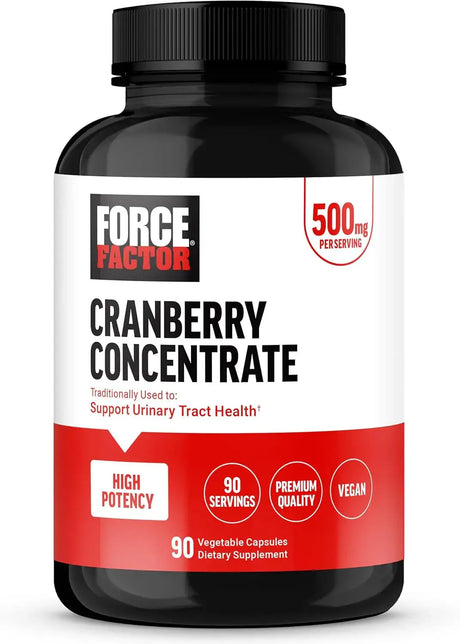 FORCE FACTOR - Force Factor Cranberry Concentrate 90 Capsulas - The Red Vitamin MX - Suplementos Alimenticios - {{ shop.shopifyCountryName }}
