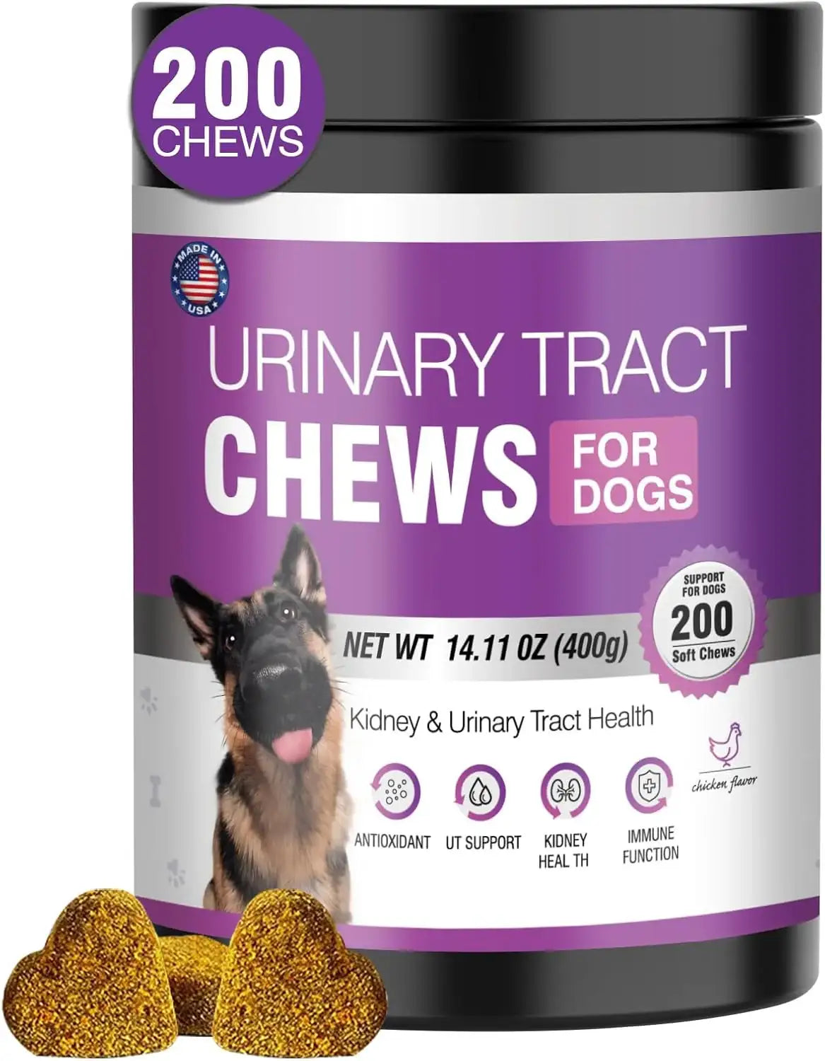 TTLXBL - TTLXBL Dog UTI Treatment Cranberry Supplement for Dogs 200 Masticables - The Red Vitamin MX - Salud De Tracto Urinario Para Perros - {{ shop.shopifyCountryName }}