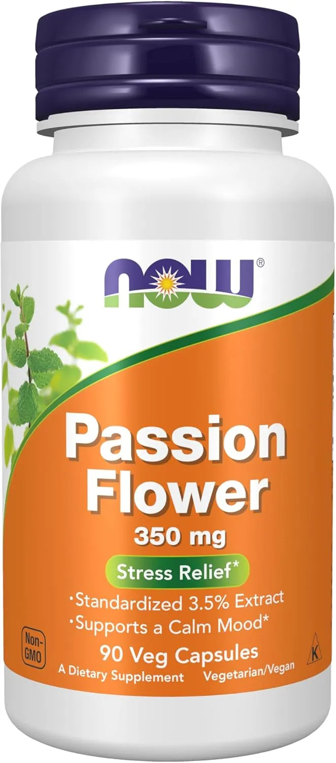NOW SUPPLEMENTS - NOW Foods Supplements Passion Flower 350Mg. 90 Capsulas - The Red Vitamin MX - Suplementos Alimenticios - {{ shop.shopifyCountryName }}