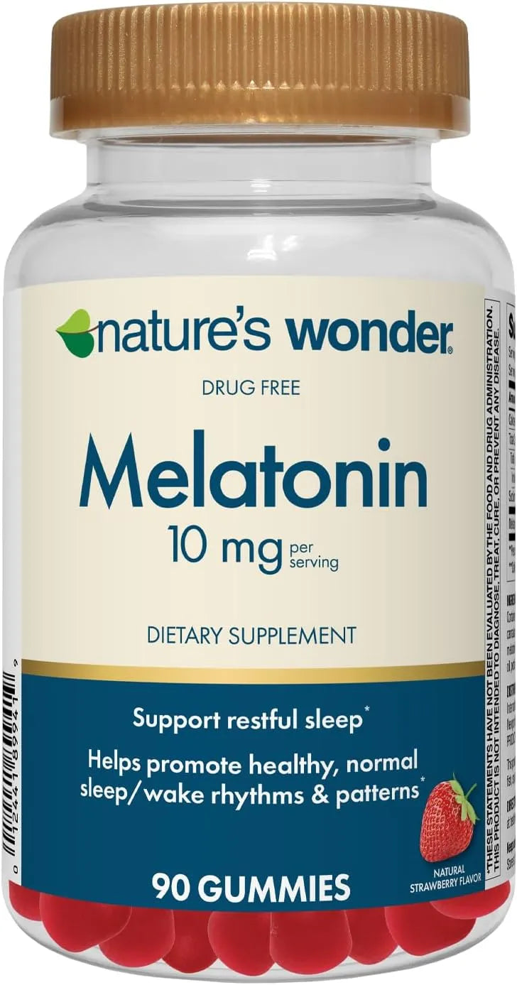 NATURE'S WONDER - Nature's Wonder Melatonin 10Mg. 90 Gomitas - The Red Vitamin MX - Suplementos Alimenticios - {{ shop.shopifyCountryName }}