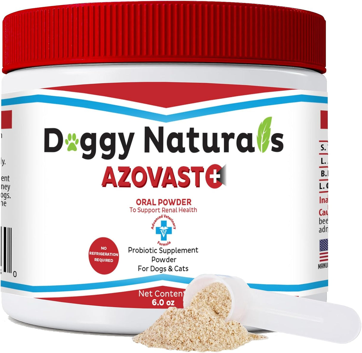 Doggy Naturals Azovast Plus Kidney Health Supplement for Dogs & Cats 6 Oz.