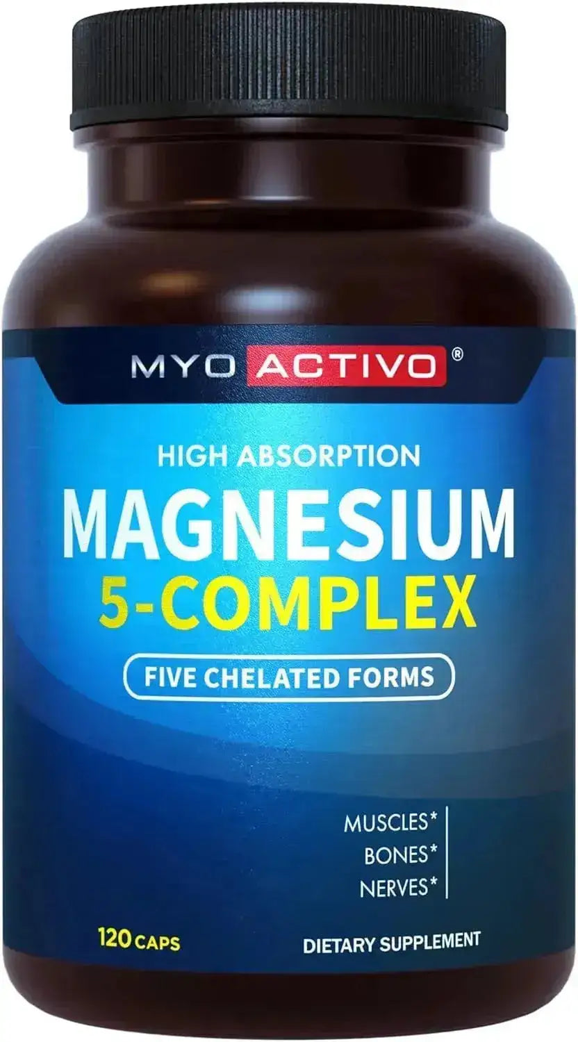 MYOACTIVO - MyoActivo 5-in-1 Magnesium Complex 120 Capsulas - The Red Vitamin MX - Suplementos Alimenticios - {{ shop.shopifyCountryName }}
