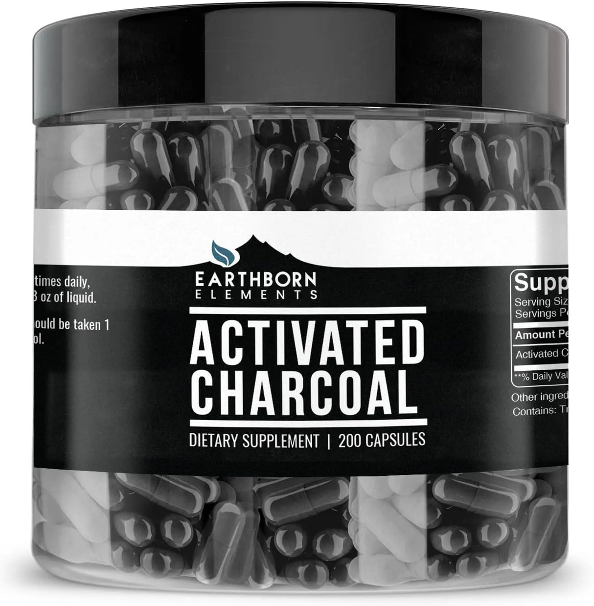 EARTHBORN ELEMENTS - Earthborn Elements Activated Charcoal 200 Capsulas - The Red Vitamin MX - Suplementos Alimenticios - {{ shop.shopifyCountryName }}