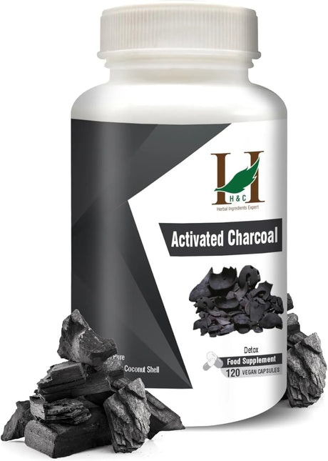 H&C HERBAL INGREDIENTS EXPERT - H&C HERBAL INGREDIENTS EXPERT Activated Charcoal 350Mg. 120 Capsulas - The Red Vitamin MX - Suplementos Alimenticios - {{ shop.shopifyCountryName }}