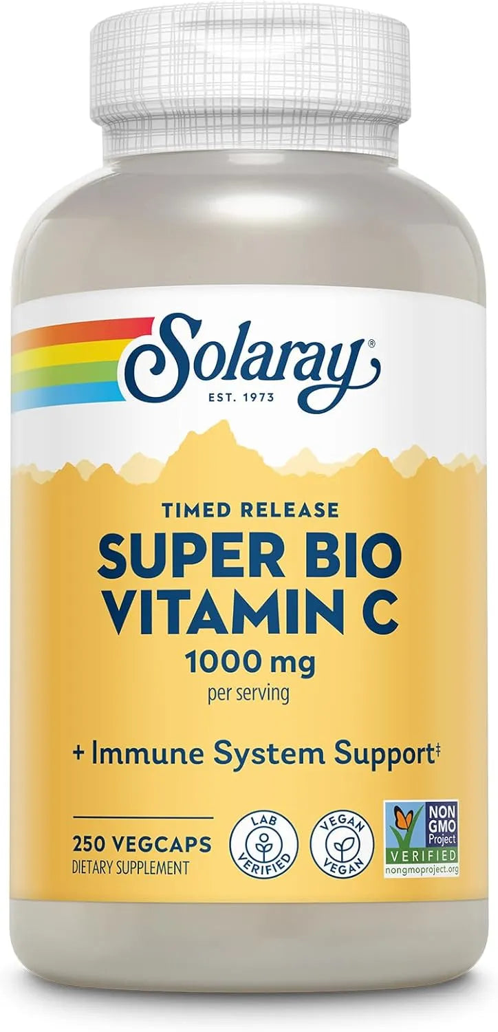SOLARAY - SOLARAY Super Bio Buffered Vitamin C 1000Mg. 250 Capsulas - The Red Vitamin MX - Suplementos Alimenticios - {{ shop.shopifyCountryName }}