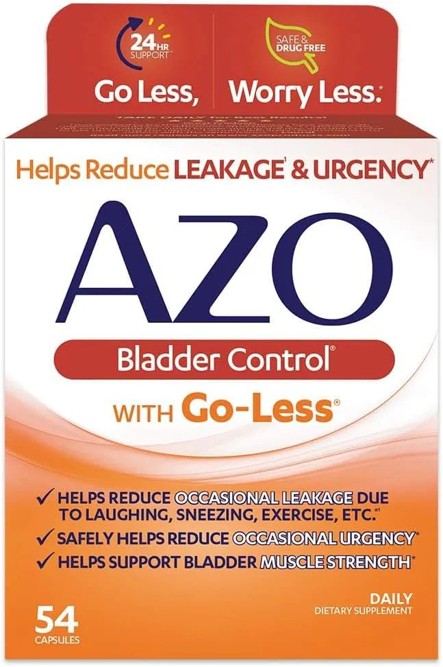 AZO - AZO Bladder Control with Go-Less Daily Supplement 54 Capsulas - The Red Vitamin MX - Suplementos Alimenticios - {{ shop.shopifyCountryName }}