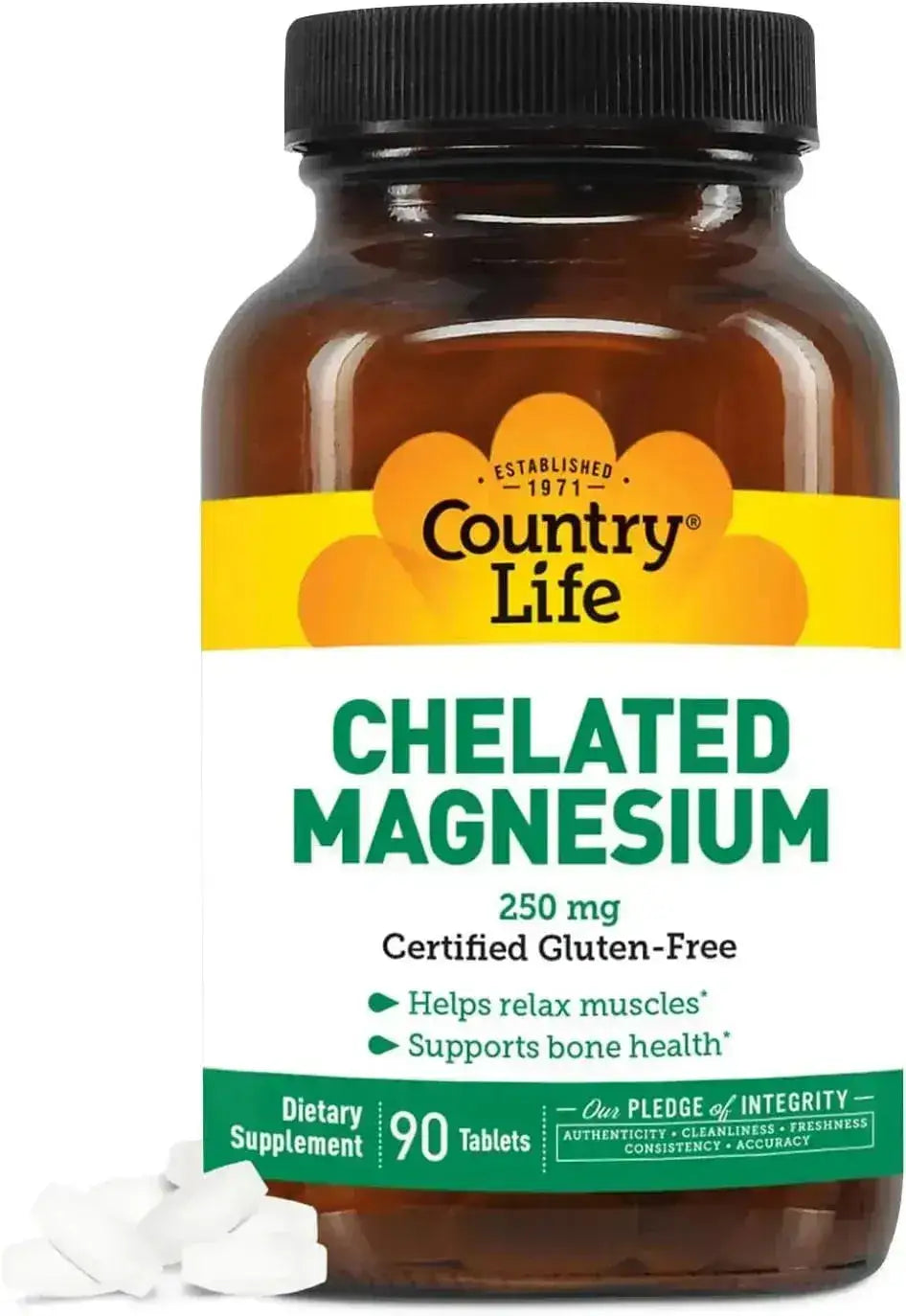 COUNTRY LIFE - Country Life Chelated Magnesium 250Mg. 90 Tabletas - The Red Vitamin MX - Suplementos Alimenticios - {{ shop.shopifyCountryName }}