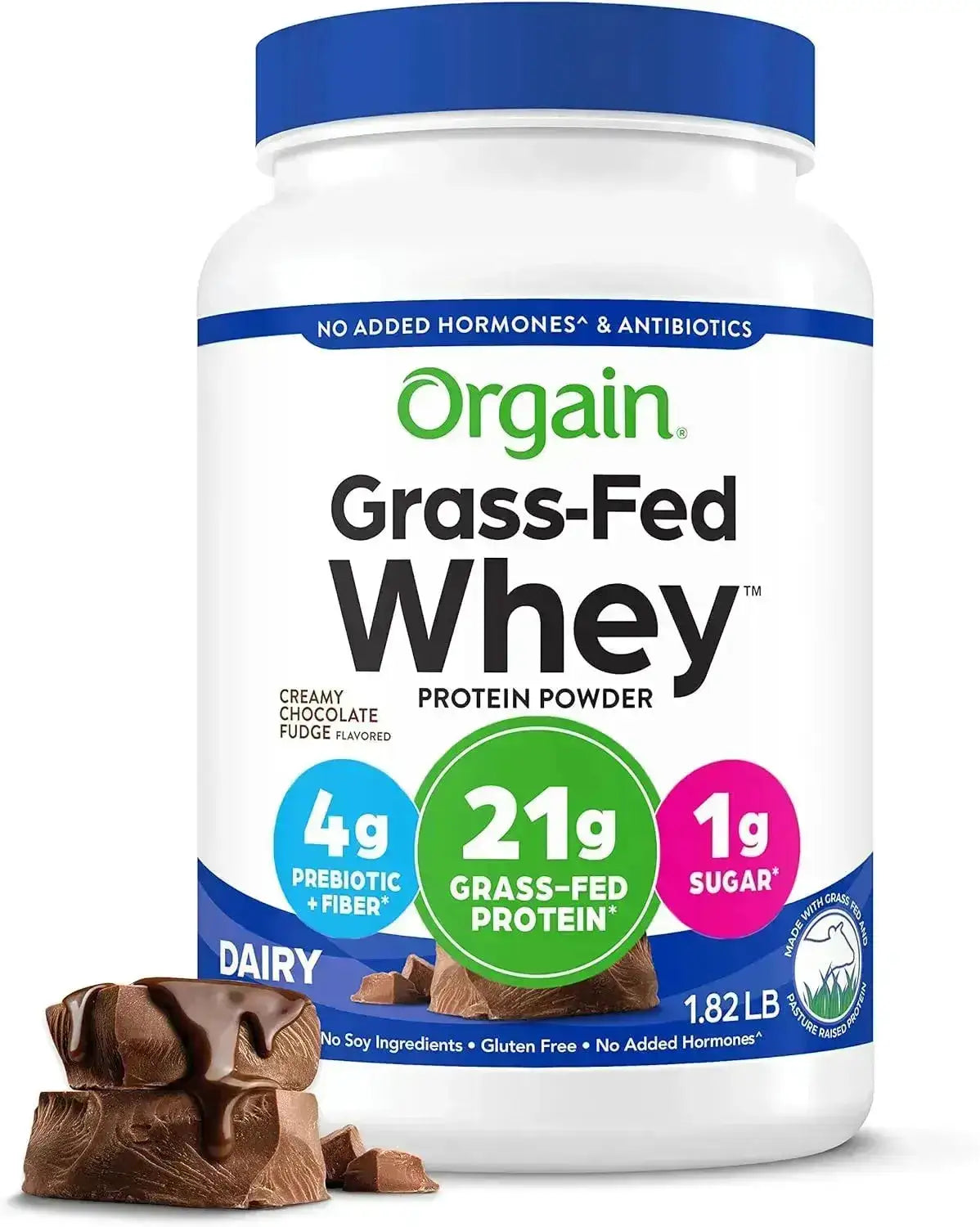 ORGAIN - Orgain Grass Fed Whey Protein Powder Creamy Chocolate Fudge 1.82 Lb. - The Red Vitamin MX - Suplementos Alimenticios - {{ shop.shopifyCountryName }}
