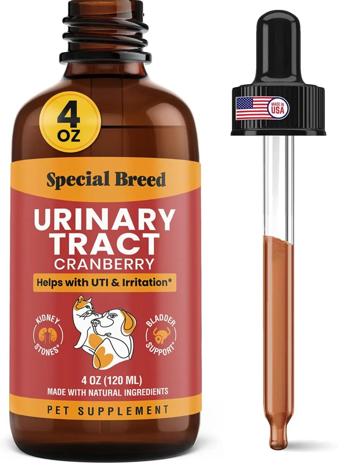 SPECIAL BREED - Special Breed Urinary Tract Infection Treatment for Cats and Dogs 4 Fl.Oz. - The Red Vitamin MX - Salud De Tracto Urinario Para Perros - {{ shop.shopifyCountryName }}