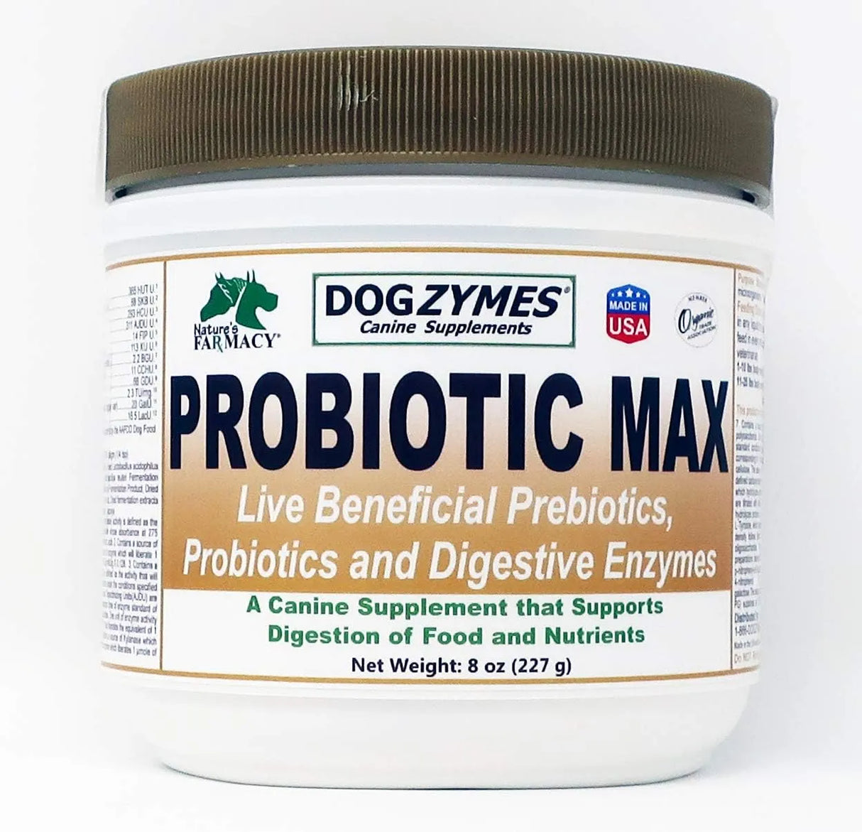 DOGZYMES - Dogzymes Probiotic Max 227Gr. - The Red Vitamin MX - Probióticos Para Perros - {{ shop.shopifyCountryName }}