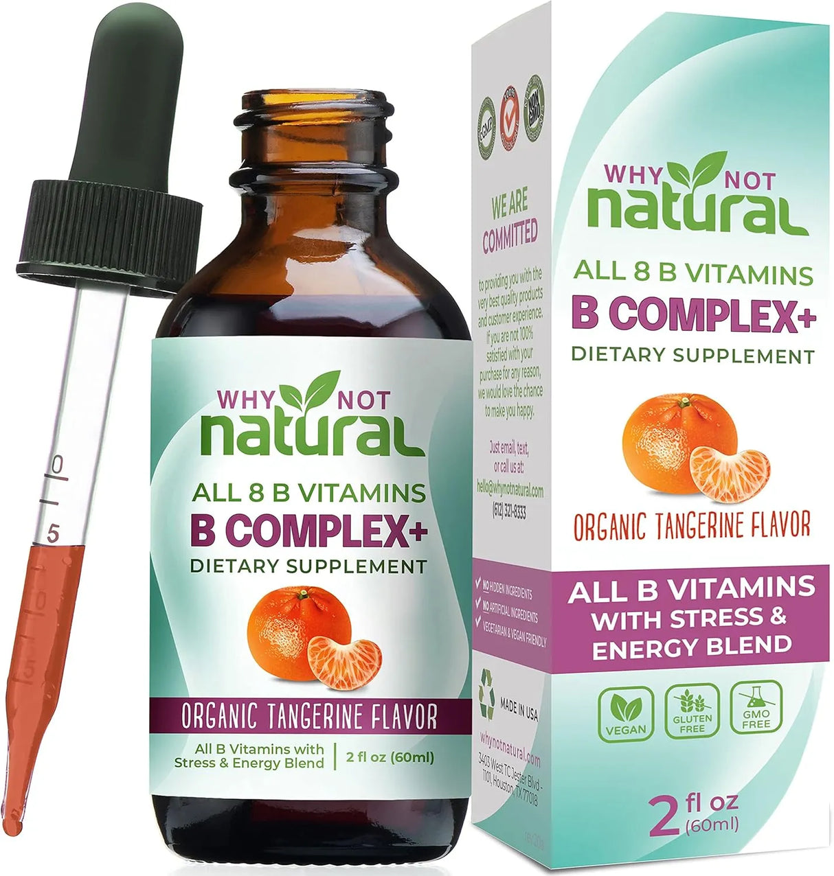 WHY NOT NATURAL - Why Not Natural Vitamin B Complex Liquid Drops 2 Fl.Oz. - The Red Vitamin MX - Suplementos Alimenticios - {{ shop.shopifyCountryName }}
