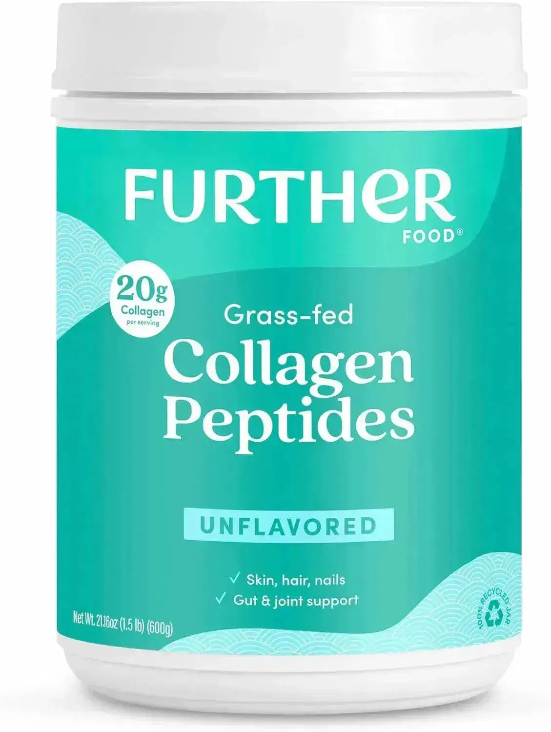 FURTHER FOOD - Further Food Unflavored Collagen Peptides Powder 600Gr. - The Red Vitamin MX - Suplementos Alimenticios - {{ shop.shopifyCountryName }}