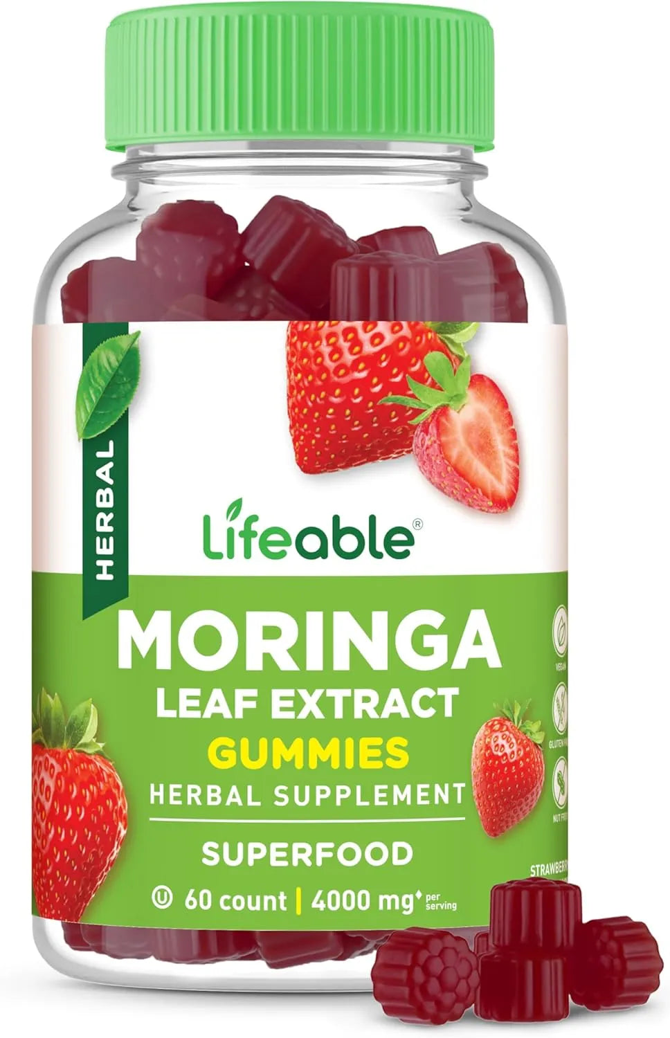 LIFEABLE - Lifeable Moringa Gummies 4000Mg. 60 Gomitas - The Red Vitamin MX - Suplementos Alimenticios - {{ shop.shopifyCountryName }}