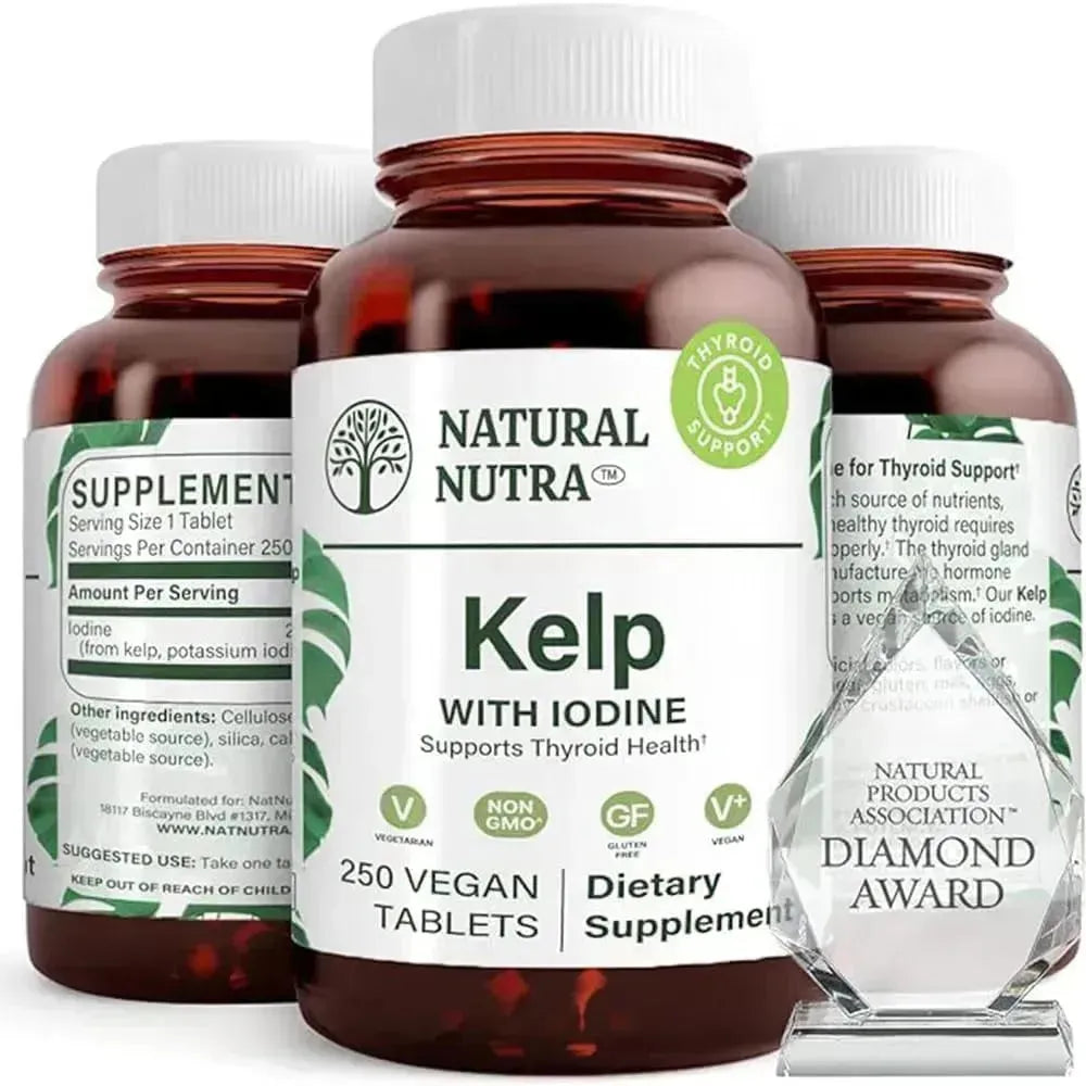 NATURAL NUTRA - Natural Nutra Kelp Iodine 250 Tabletas - The Red Vitamin MX - Suplementos Alimenticios - {{ shop.shopifyCountryName }}