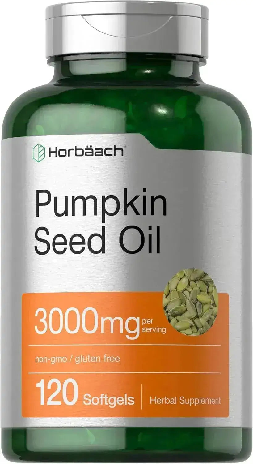 HORBAACH - Horbaach Pumpkin Seed Oil 3000Mg. 120 Capsulas Blandas - The Red Vitamin MX - Suplementos Alimenticios - {{ shop.shopifyCountryName }}
