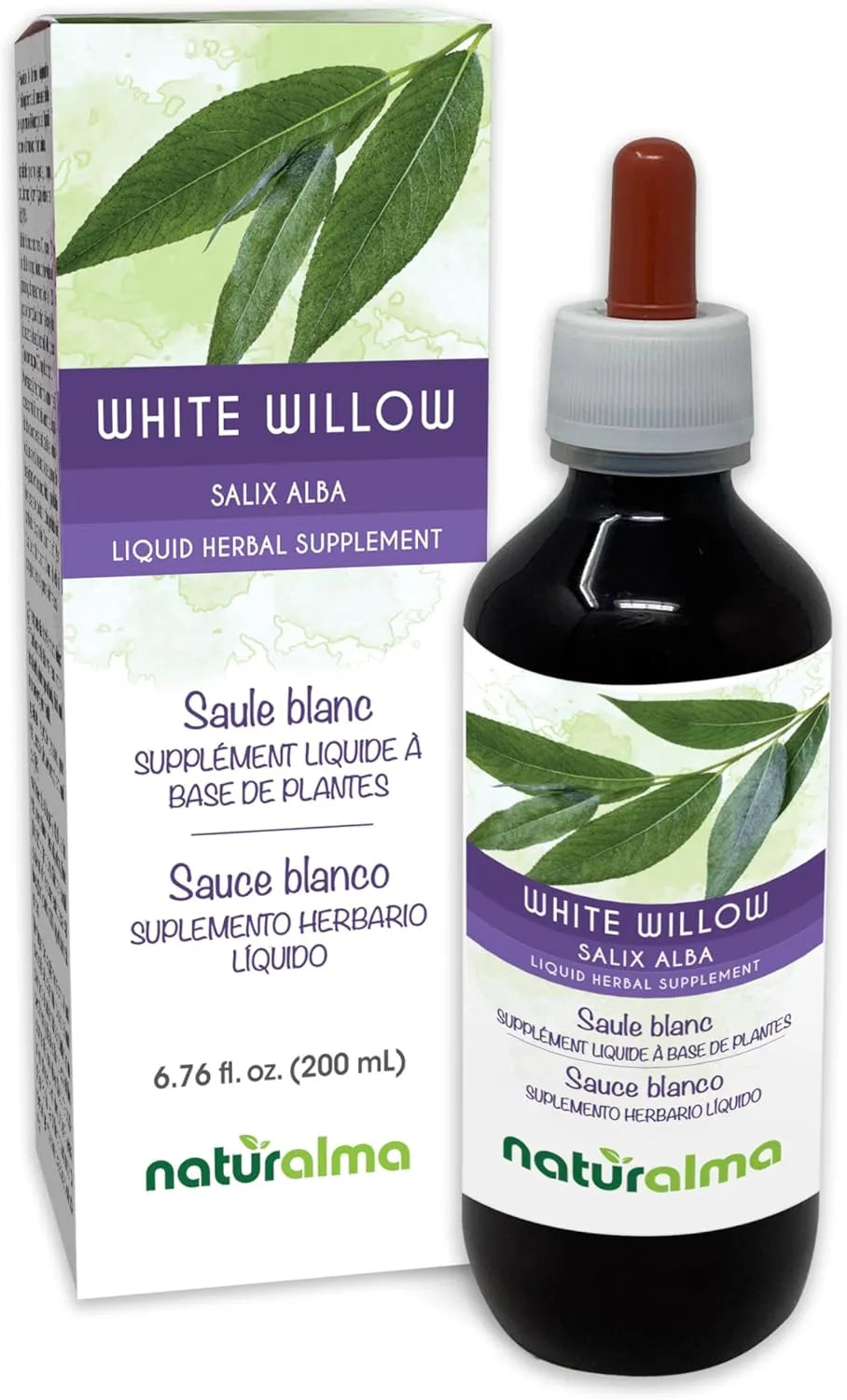 NATURALMA - Naturalma White Willow Bark Alcohol-Free Tincture 6.76 Fl.Oz. - The Red Vitamin MX - Suplementos Alimenticios - {{ shop.shopifyCountryName }}