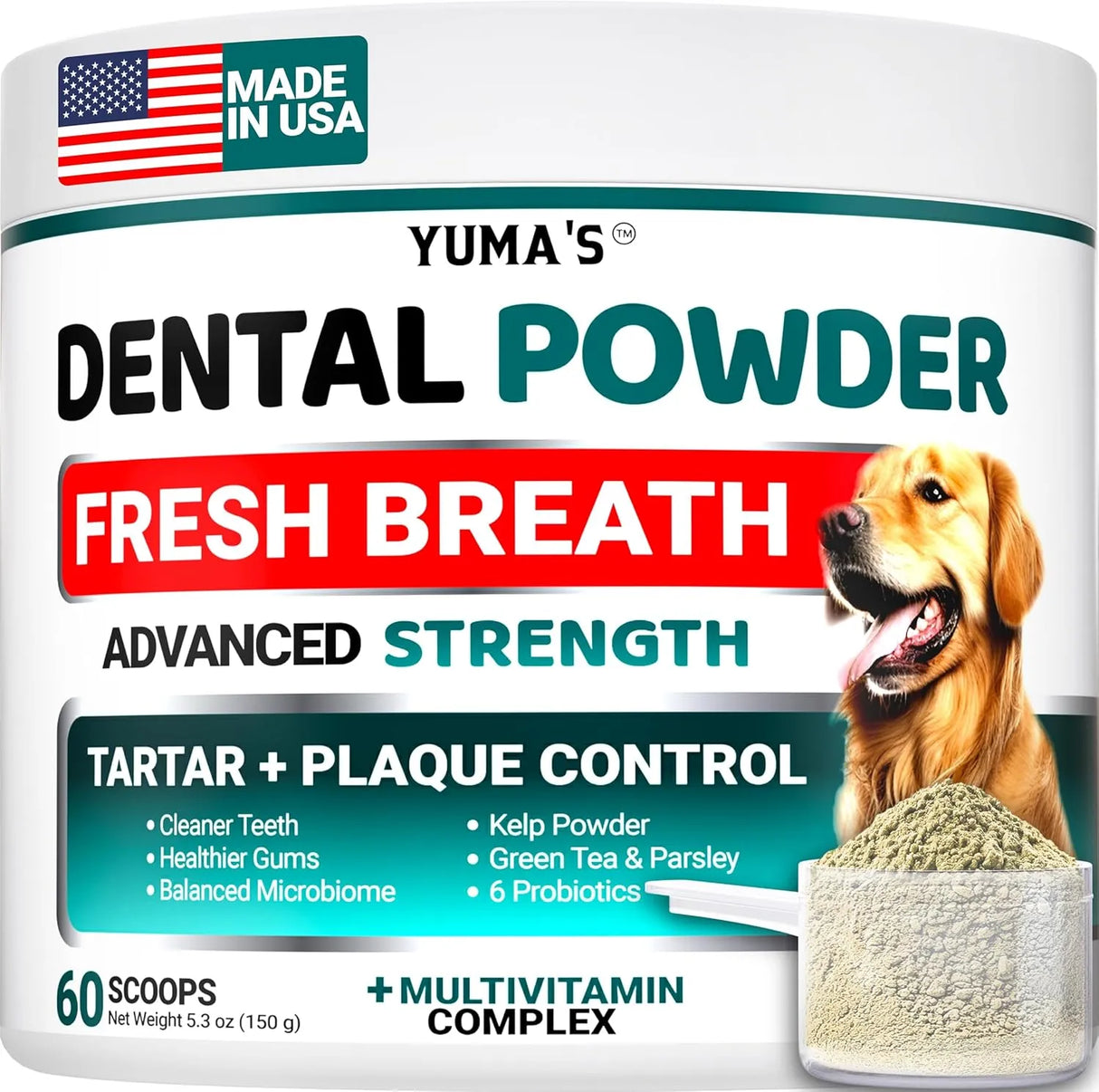 YUMA'S - YUMA'S Dog Dental Powder 60 Servicios 150Gr. - The Red Vitamin MX - Cuidado Dental Para Perros - {{ shop.shopifyCountryName }}