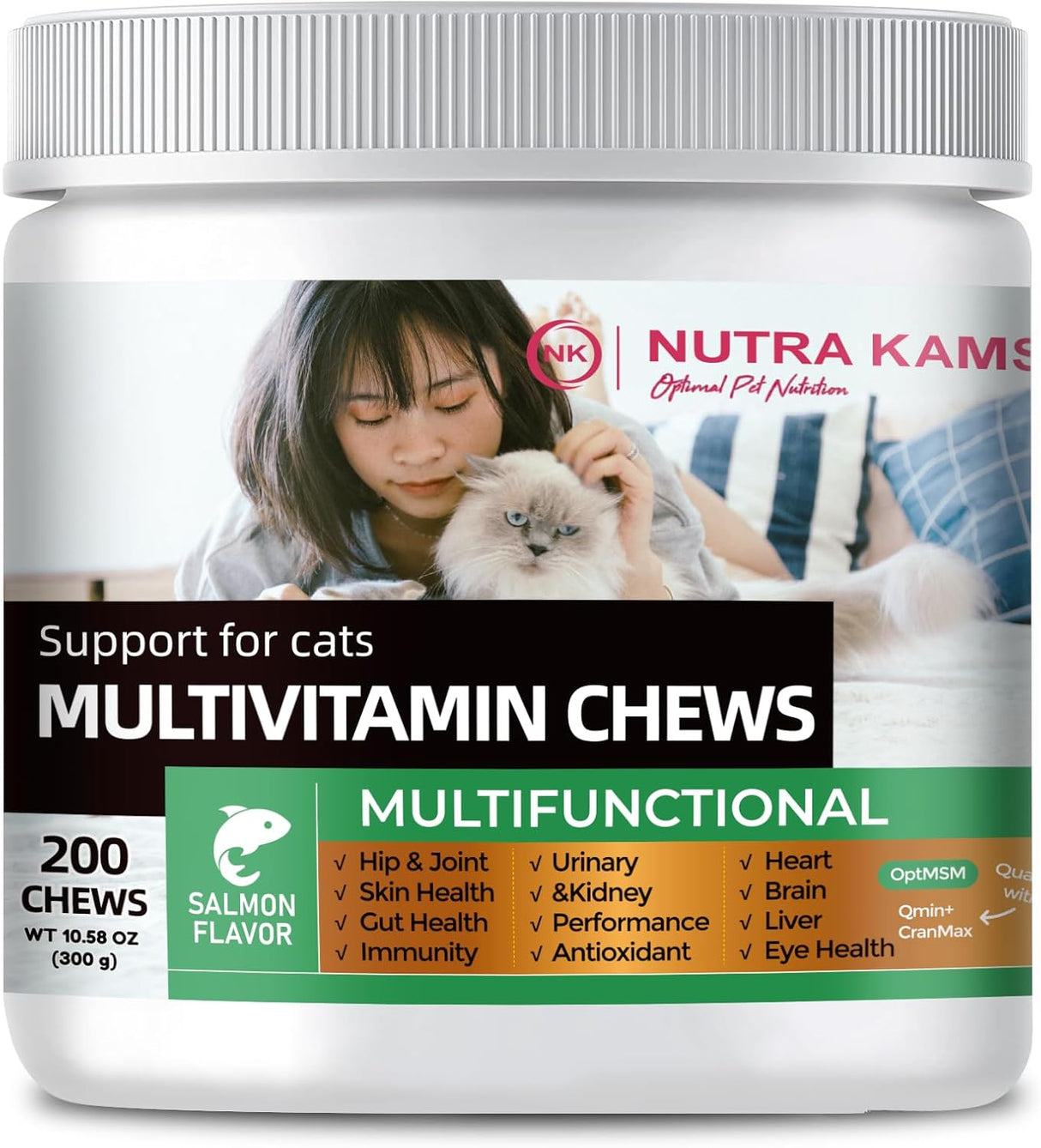 Nutra Kams Multivitamin Chews for Cats 200 Masticables