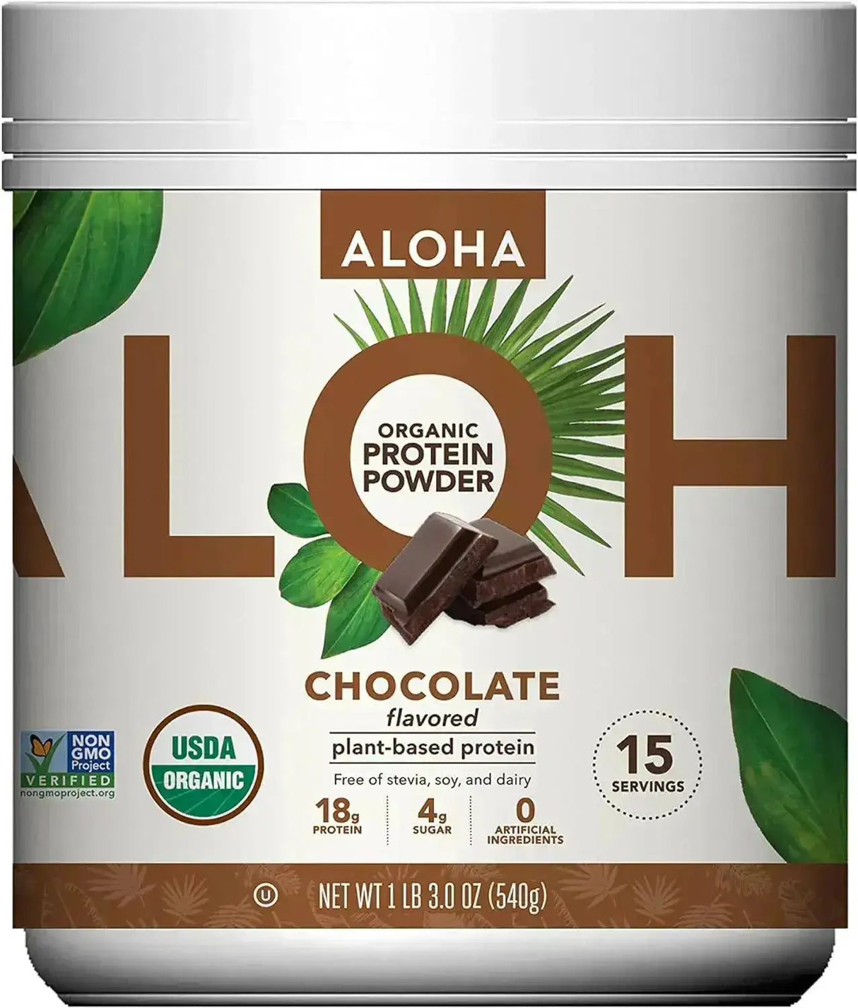 ALOHA - ALOHA Organic Plant Based Protein Powder Chocolate 15 Servicios 540Gr. - The Red Vitamin MX - Suplementos Alimenticios - {{ shop.shopifyCountryName }}