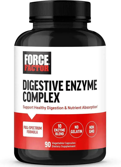FORCE FACTOR - FORCE FACTOR Digestive Enzymes Complex 90 Capsulas - The Red Vitamin MX - Suplementos Alimenticios - {{ shop.shopifyCountryName }}