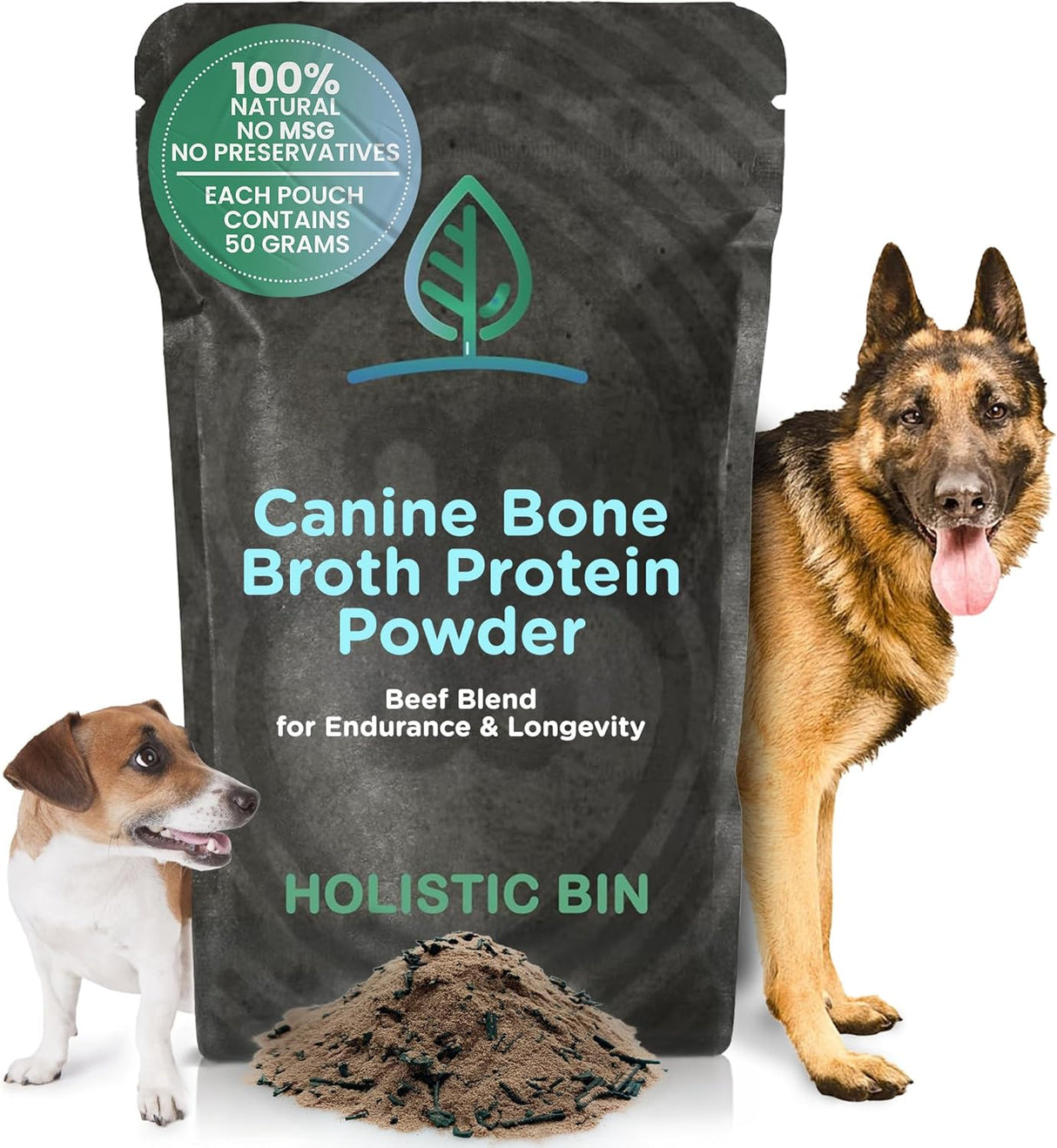 HOLISTIC BIN - HOLISTIC BIN Canine Powderized Beef Bone Broth Powder 50Gr. - The Red Vitamin MX - Suplementos Herbales Para Perros - {{ shop.shopifyCountryName }}