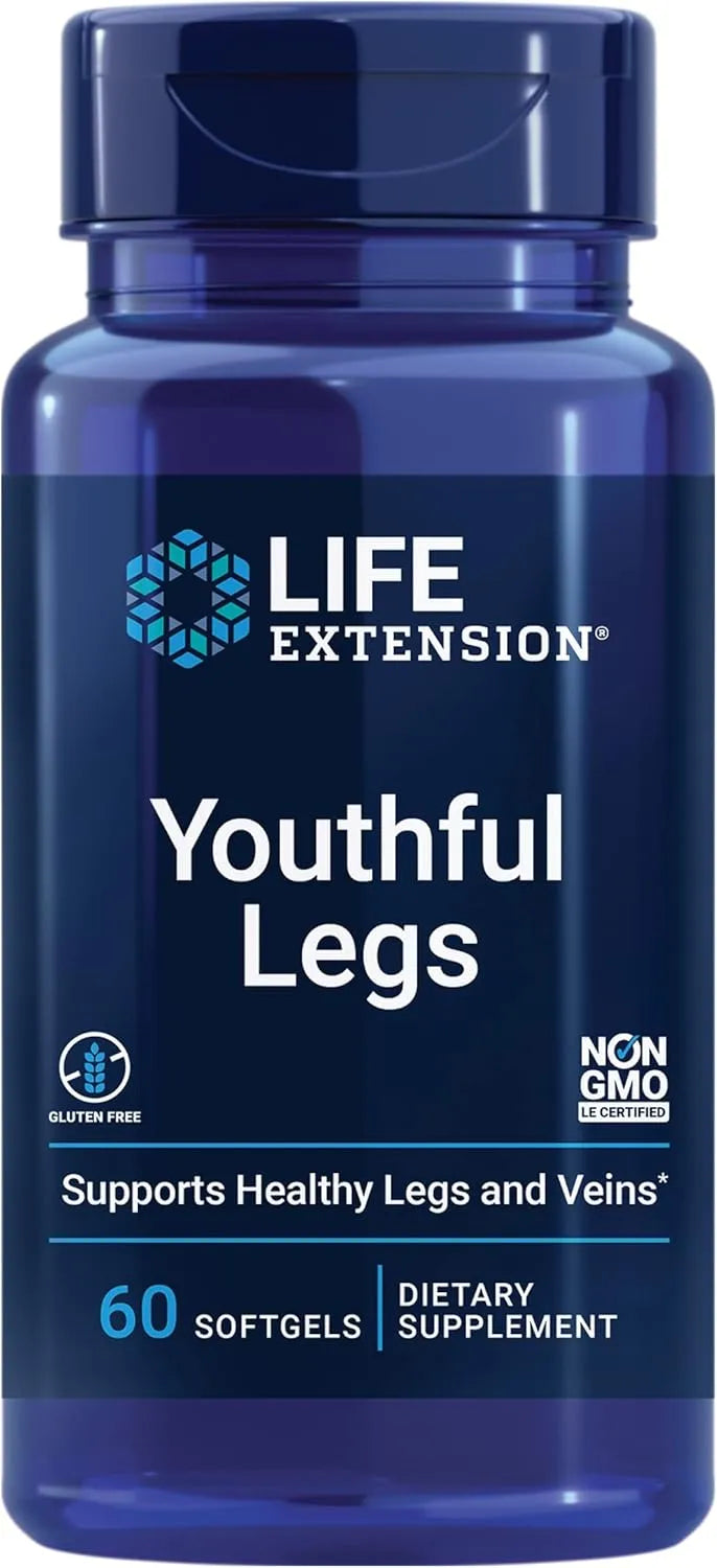 LIFE EXTENSION - Life Extension Youthful Legs 60 Capsulas Blandas - The Red Vitamin MX - Suplementos Alimenticios - {{ shop.shopifyCountryName }}