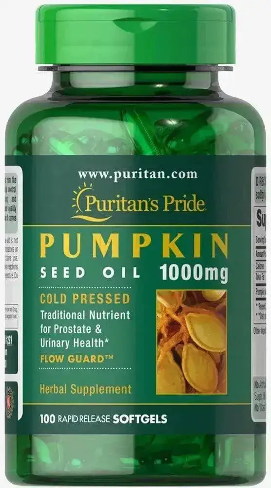 PURITAN'S PRIDE - Puritan's Pride Pumpkin Seed Oil 1000Mg. 100 Capsulas Blandas - The Red Vitamin MX - Suplementos Alimenticios - {{ shop.shopifyCountryName }}