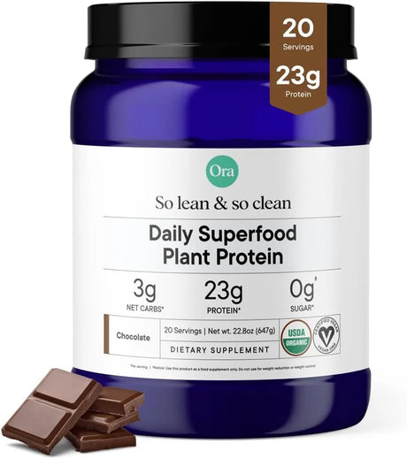 ORA ORGANIC - Ora Organic Plant-Based Protein Powder 23g Chocolate 20 Servicios 647Gr. - The Red Vitamin MX - Suplementos Alimenticios - {{ shop.shopifyCountryName }}