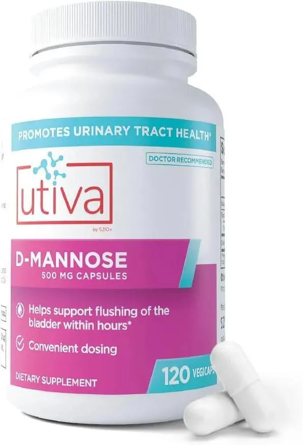 UTIVA - Utiva D-Mannose 500Mg. 120 Capsulas - The Red Vitamin MX - Suplementos Alimenticios - {{ shop.shopifyCountryName }}