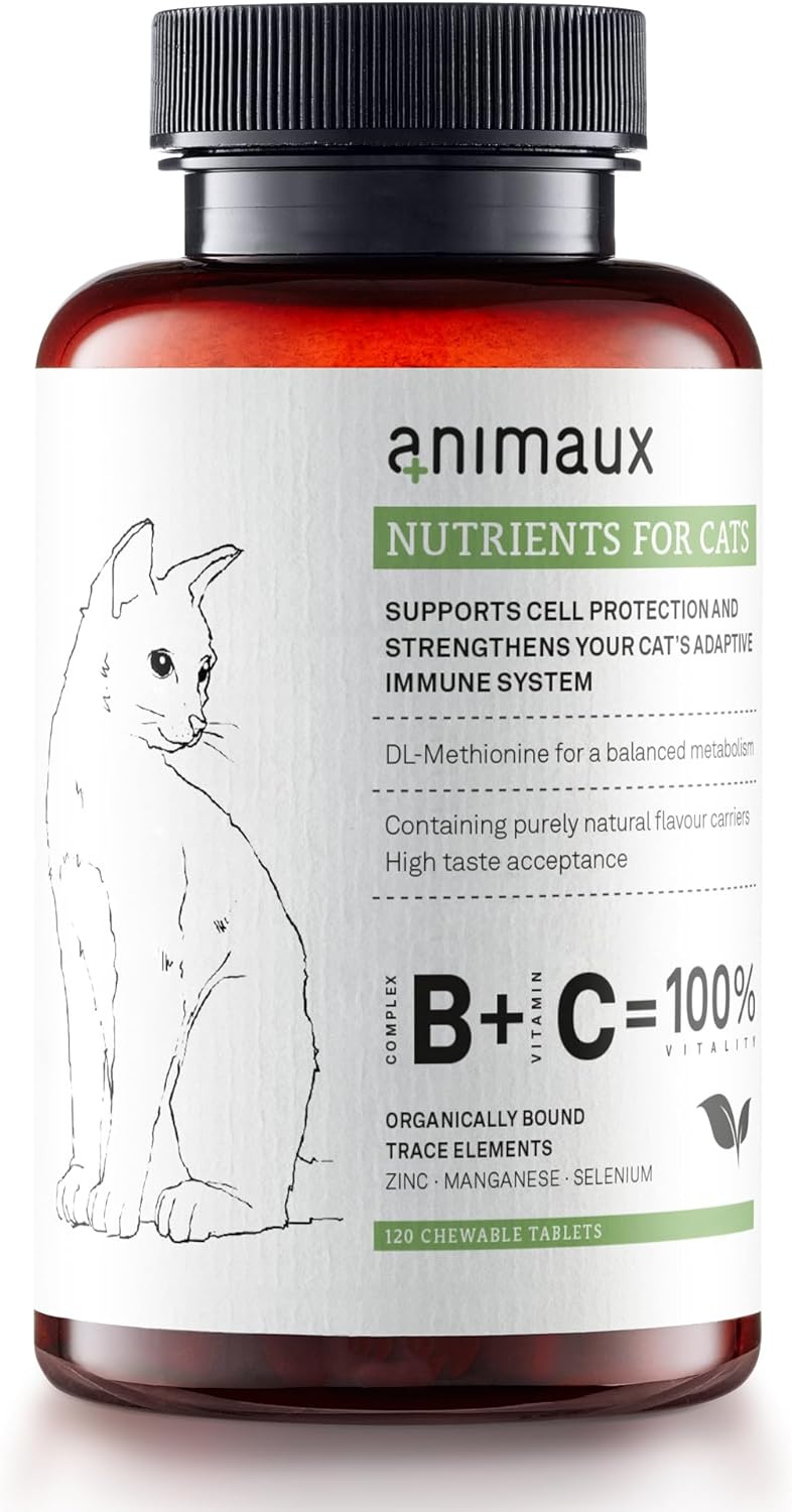 Animaux Nutrients for Cats 120 Tabletas Masticables