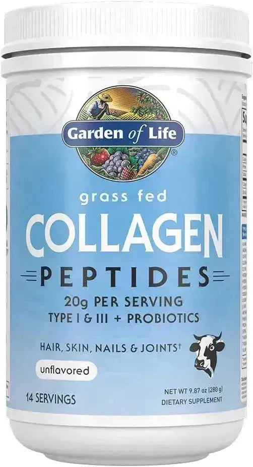 GARDEN OF LIFE - Garden of Life Grass Fed Collagen Peptides Powder Unflavored 280Gr. - The Red Vitamin MX - Suplementos Alimenticios - {{ shop.shopifyCountryName }}