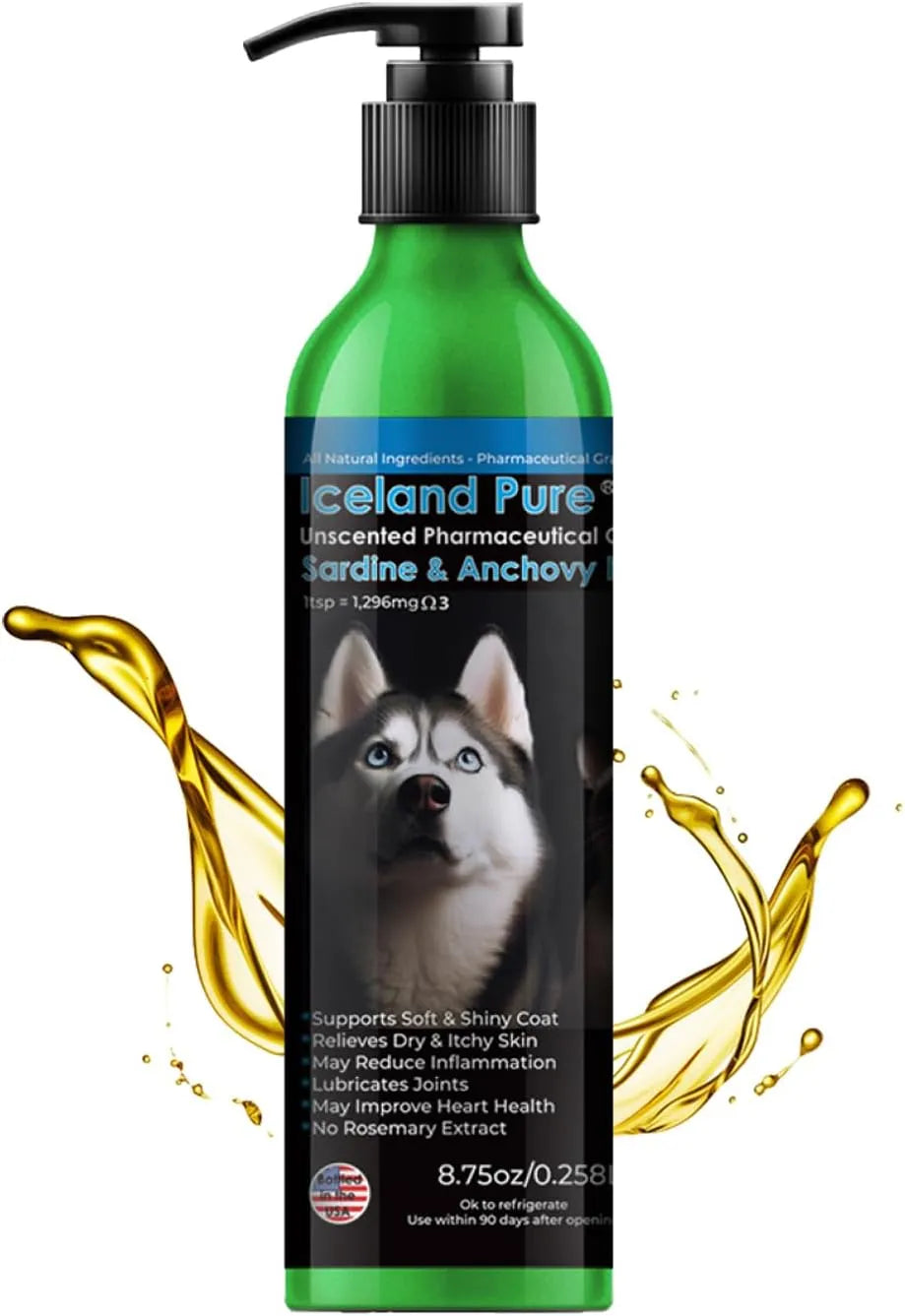 ICELAND PURE - Iceland Pure Sardine Anchovy Oil 8.75 Fl.Oz. - The Red Vitamin MX - Aceite De Pescado Para Perros - {{ shop.shopifyCountryName }}