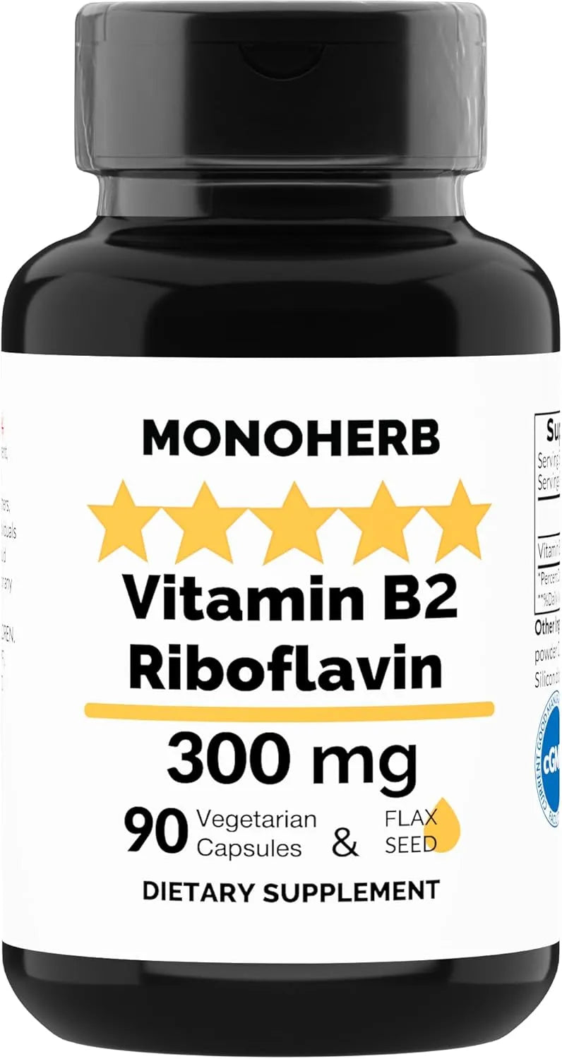 MONOHERB - Monoherb Vitamin B2 300Mg. 90 Capsulas - The Red Vitamin MX - Suplementos Alimenticios - {{ shop.shopifyCountryName }}