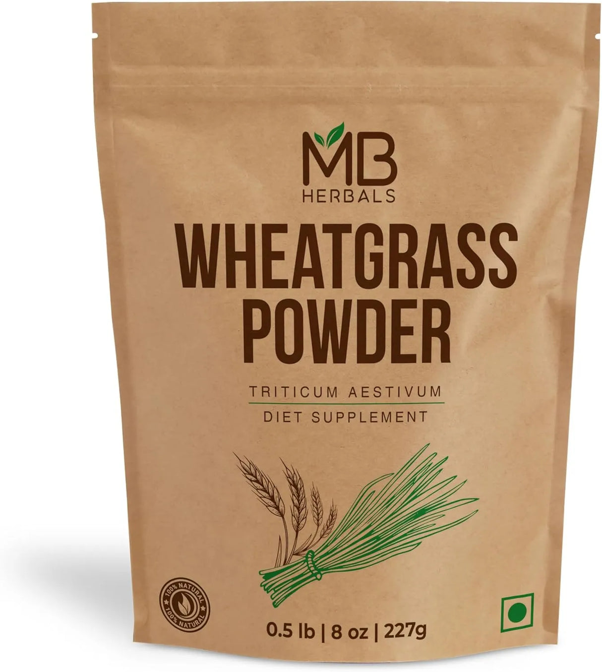 MB HERBALS - MB Herbals Wheatgrass Powder 227Gr. - The Red Vitamin MX - Suplementos Alimenticios - {{ shop.shopifyCountryName }}
